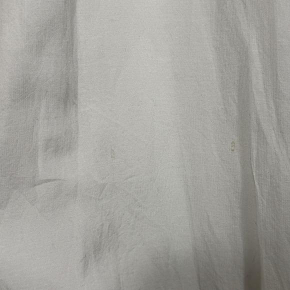 World Market Cottagecore White Maxi Dress Sz L/XL Flutter Sleeve Boho Fairycore - Picture 14 of 16